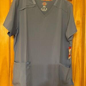 Dickies Men's Blue Short Sleeve Scrubs EDS